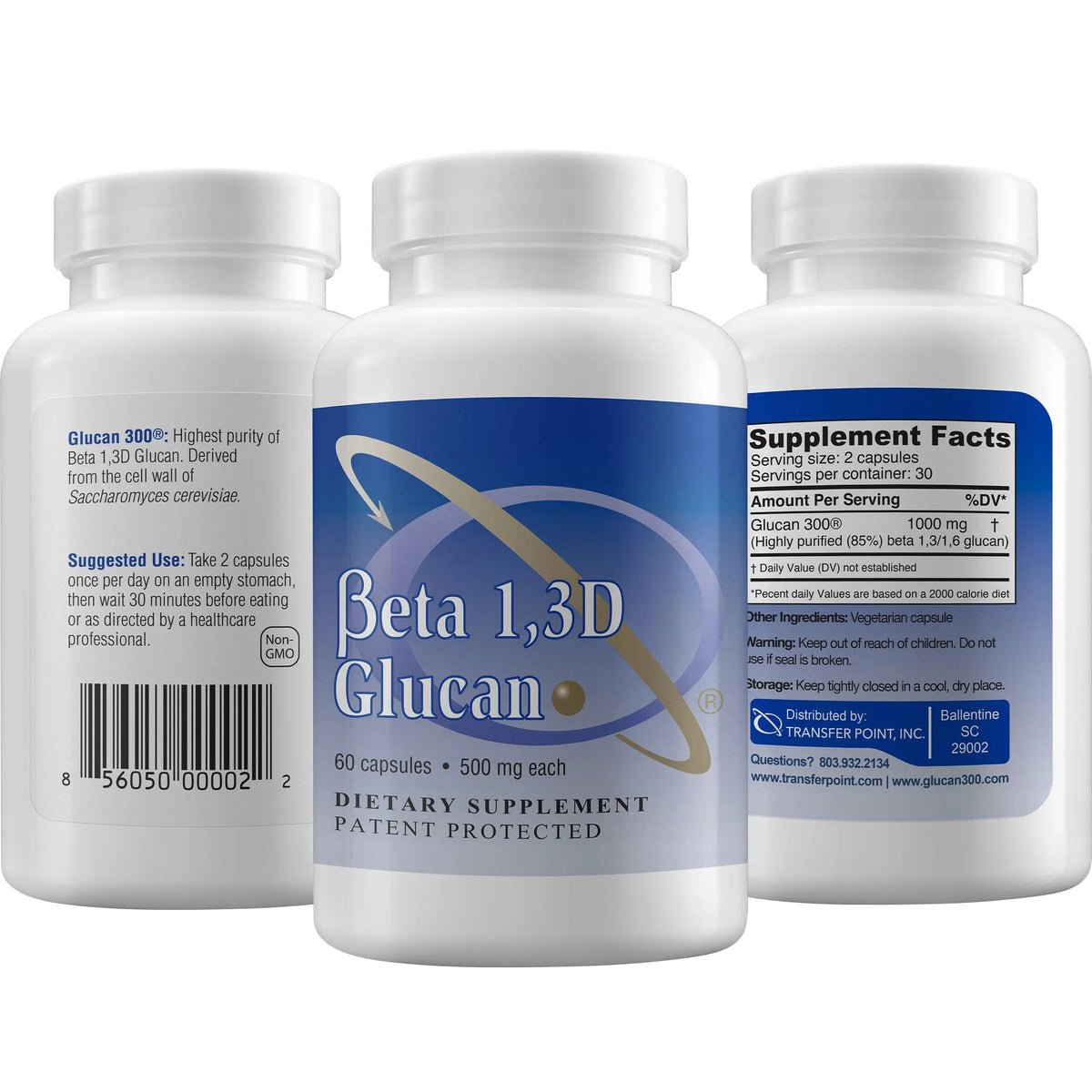 Transfer Point Immune Support Supplement — Highly Purified Beta Glucan 500 mg Capsule (Non-GMO, Vegan) BritishVita | Premium UK Vitamins & Wellness Supplements