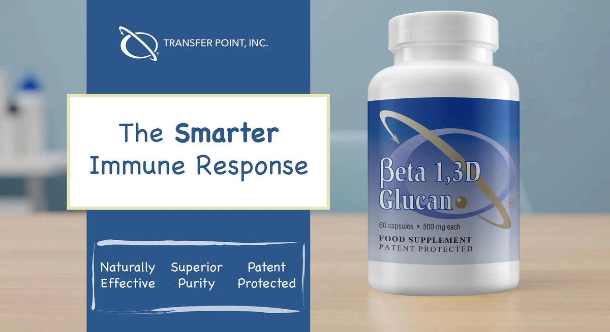 Transfer Point Immune Support Supplement — Highly Purified Beta Glucan 500 mg Capsule (Non-GMO, Vegan) BritishVita | Premium UK Vitamins & Wellness Supplements