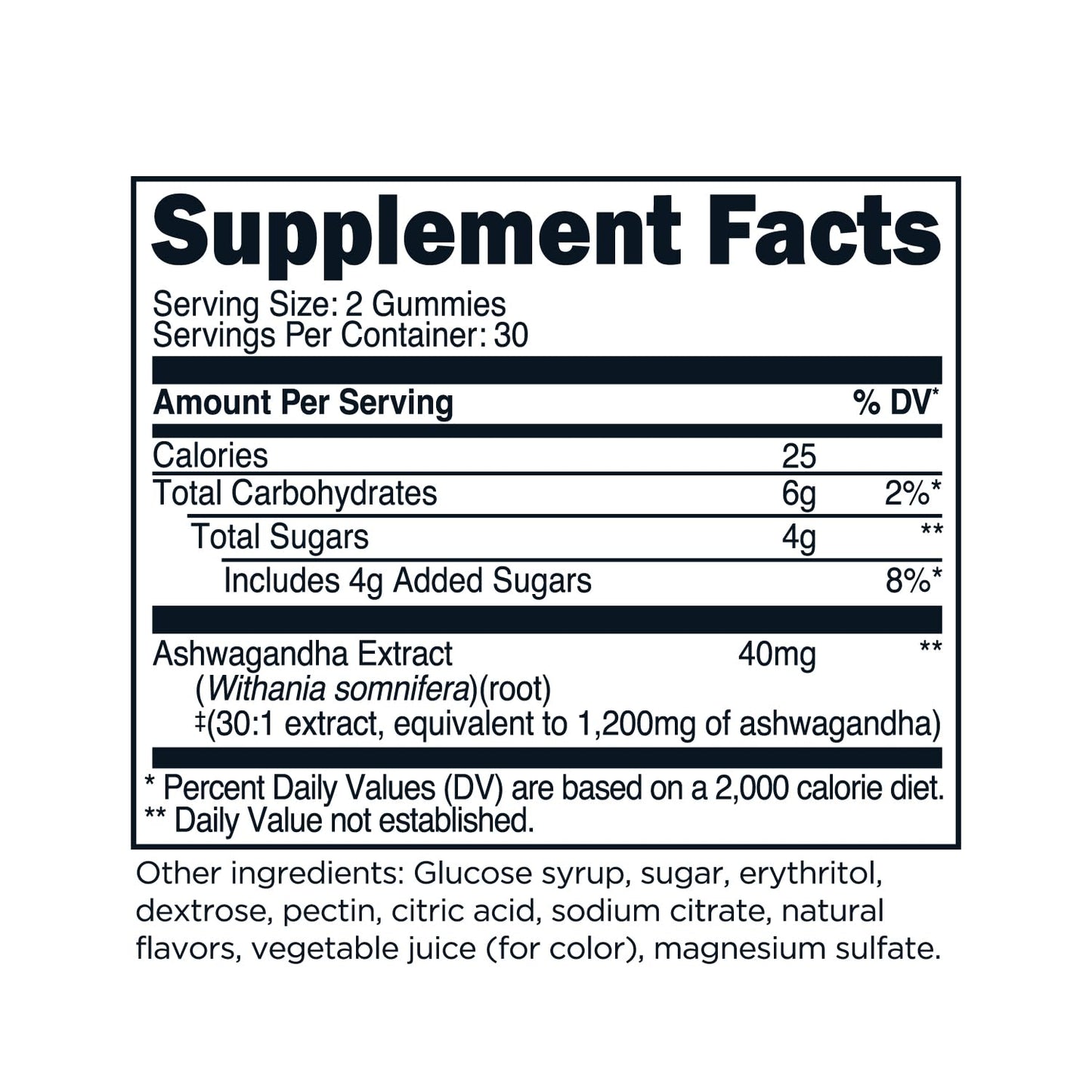TransformHQ Ashwagandha Gummies 1,200mg – 60 Gummies (30 Servings) | Mixed Berry, Gluten Free, Non-GMO
