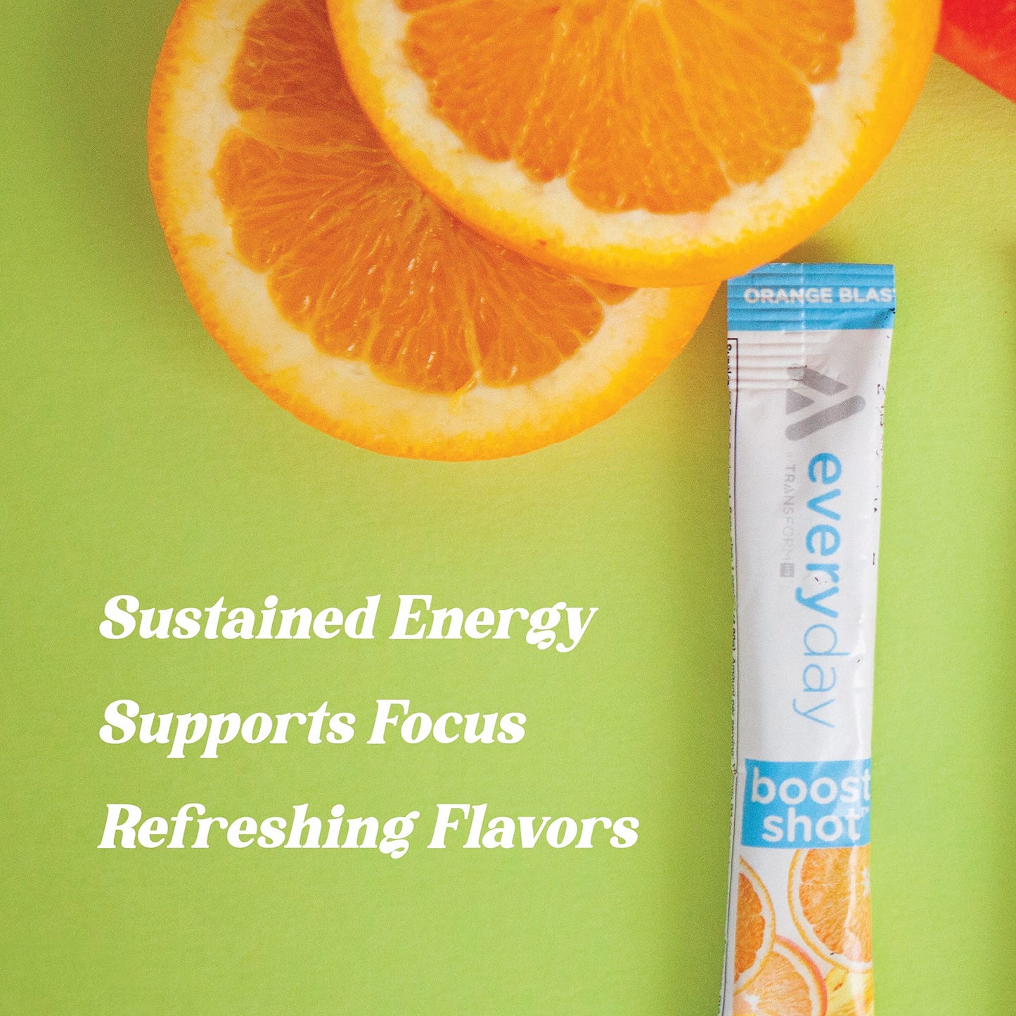 TransformHQ Boost Shot Powder Drink Sticks - Strawberry Lemonade, 7 Pack | Caffeine & B Vitamins