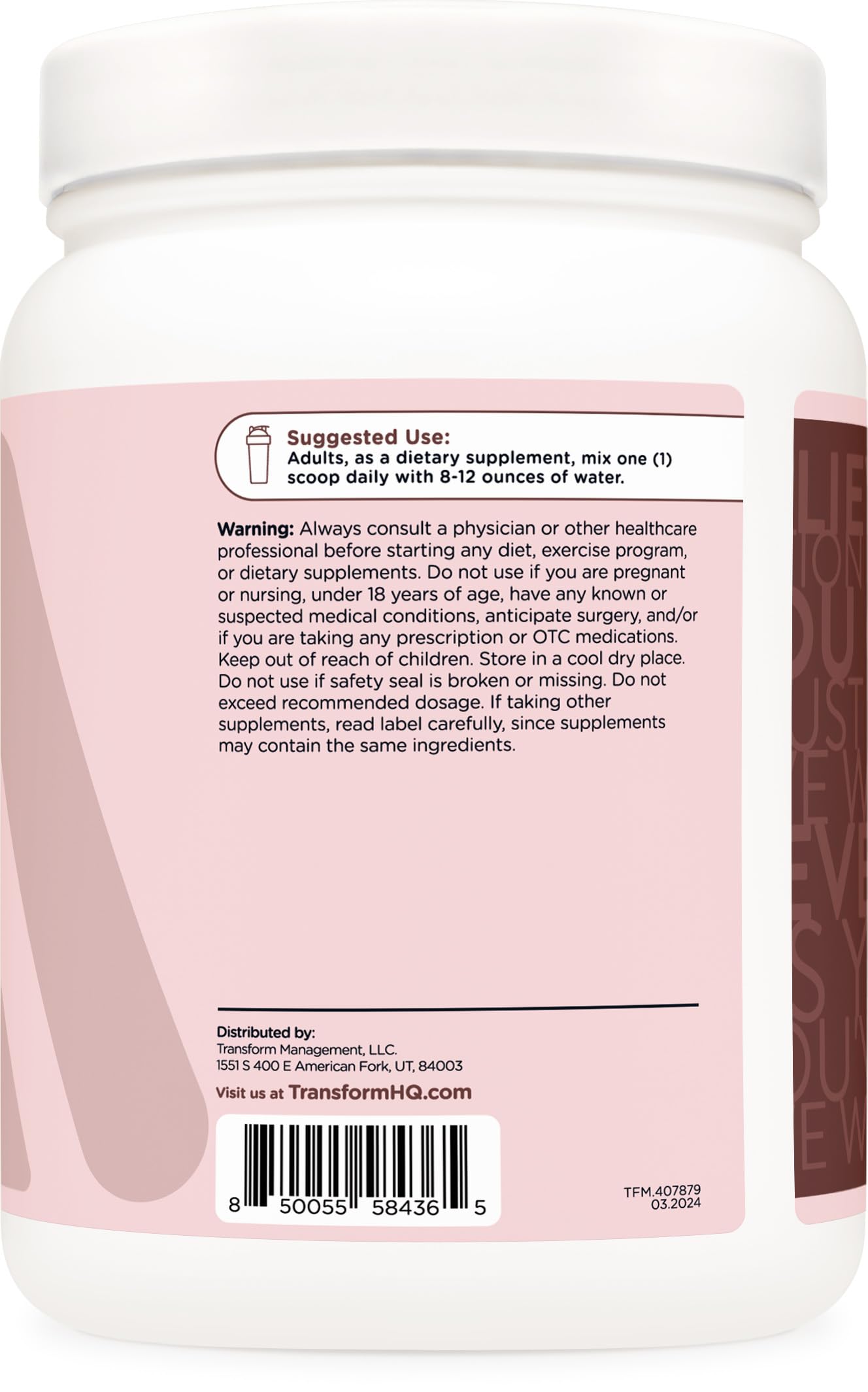 TransformHQ Beauty Collagen Chocolate (30 Servings) - Hair, Skin & Nails