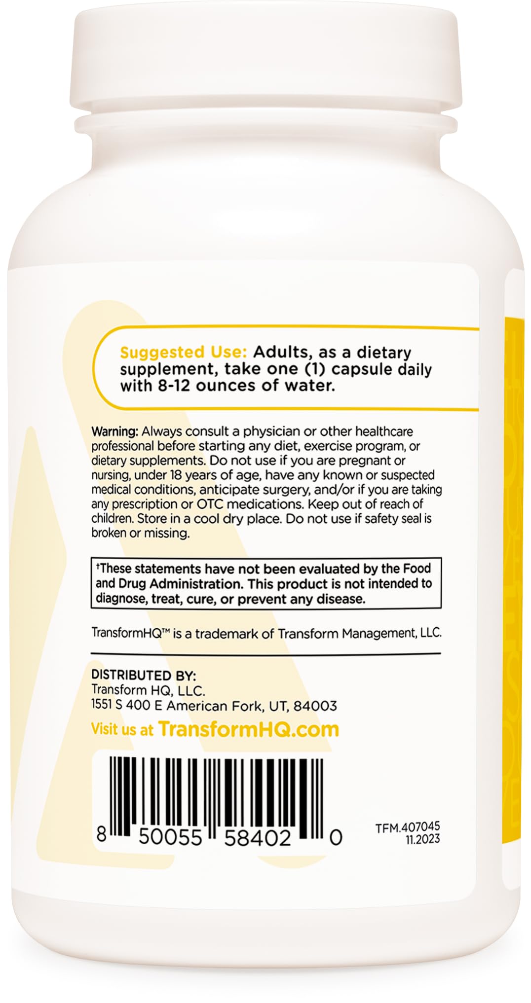 TransformHQ Digestive Enzymes Supplement (120 Capsules) - 16 Enzymes for Healthy Digestion