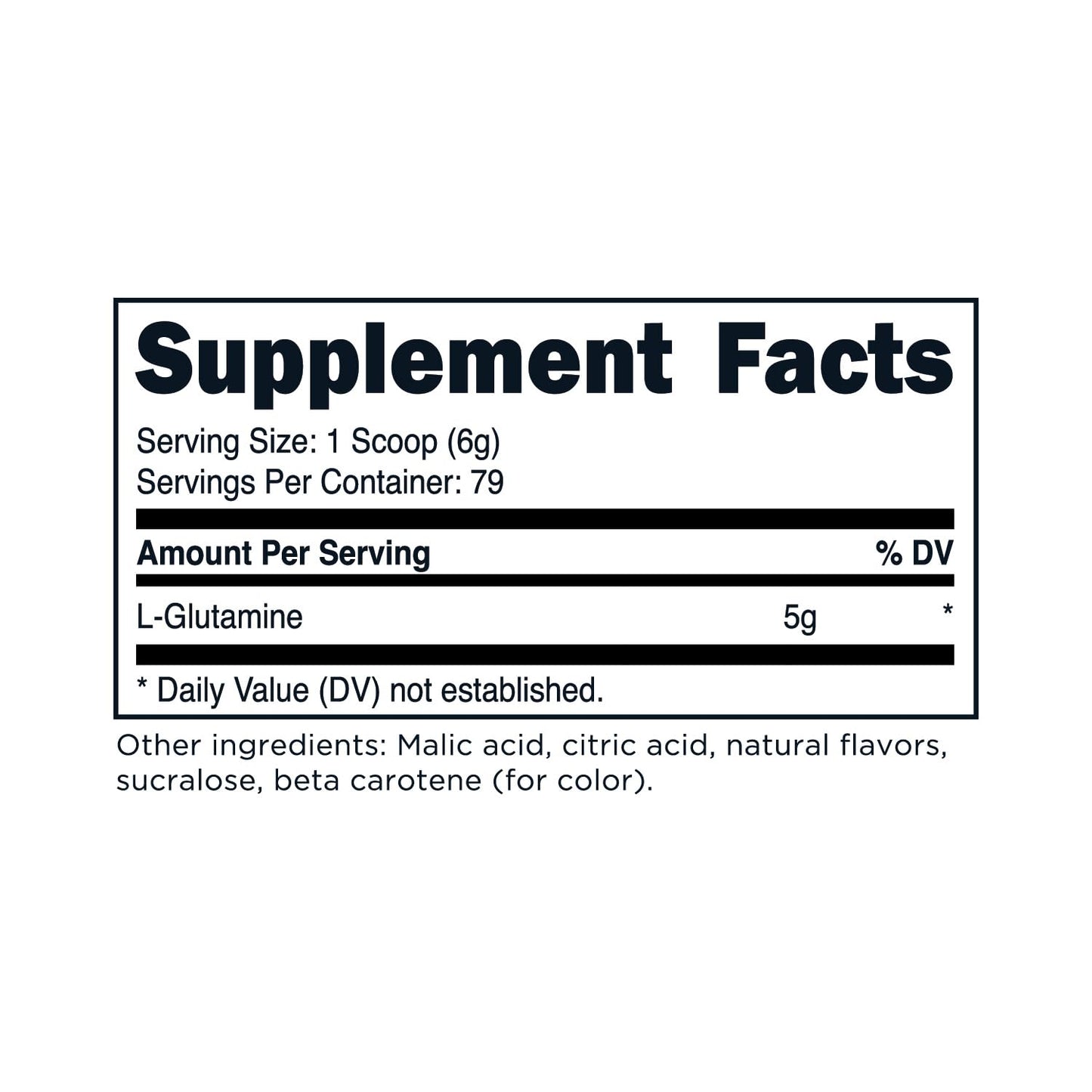 TransformHQ L-Glutamine Powder 500g Tropical Whip – Gluten Free, Non-GMO