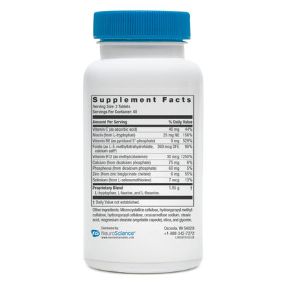TravaGen Mood Support – L-Tryptophan, L-Theanine & B12 (120 capsules)