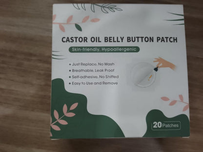 Organic Castor Oil Pack Wrap - Self-Adhesive & Reusable