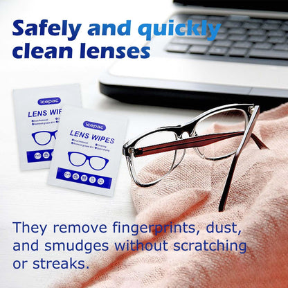 220-Count Lens Cleaning Wipes for Eyeglasses & Screens – Alcohol-Free