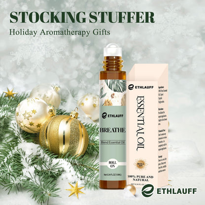 Breathe Essential Oil Blend 10ml – Breath Easy Roll-On for Sinus Relief