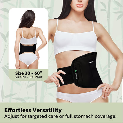 Reusable Castor Oil Stomach Wrap Kit – Adjustable 30-60 in