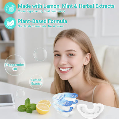 Travel Retainer Cleaner Mint – 10 Pcs | Clear Aligner & Mouth Guard Cleaner