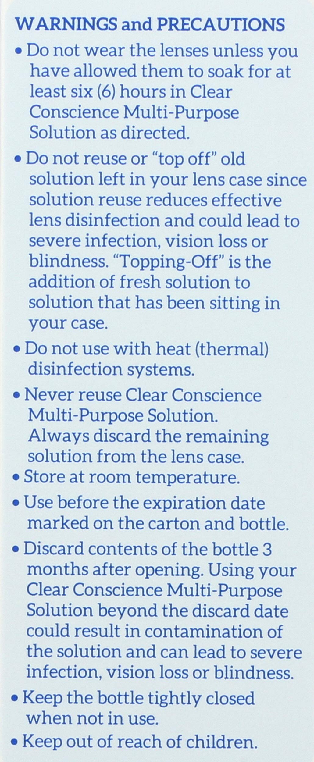 Clear Conscience Cruelty-Free Multi-Purpose Contact Lens Solution – Travel Size 3 fl oz