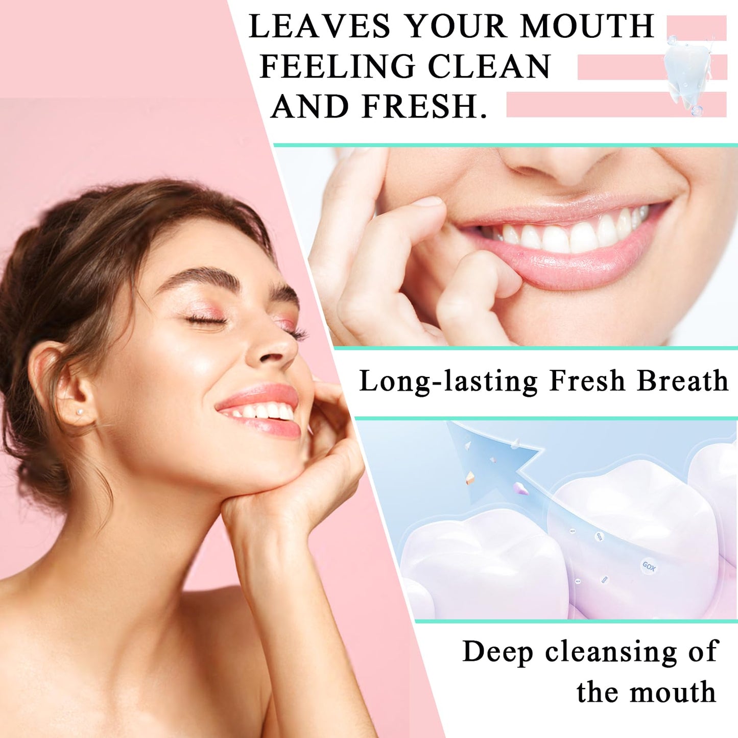 Travel Size Mouthwash Pack of 60 | Mini Portable Mouthwash Set for Fresh Breath