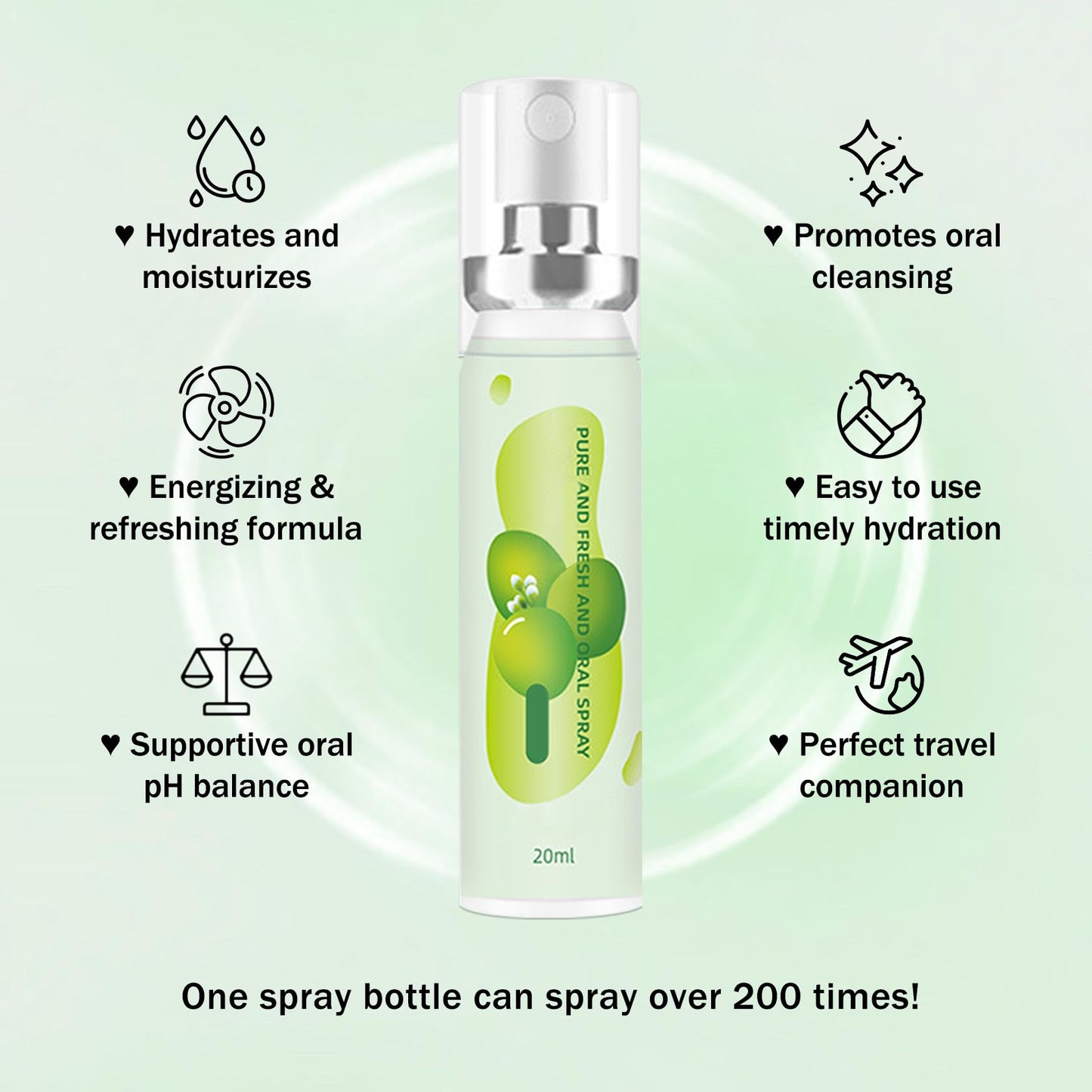 6PCS Fruit Mouth Spray – 3 Flavors Breath Freshener, Portable Long-Lasting Oral Care for Adults