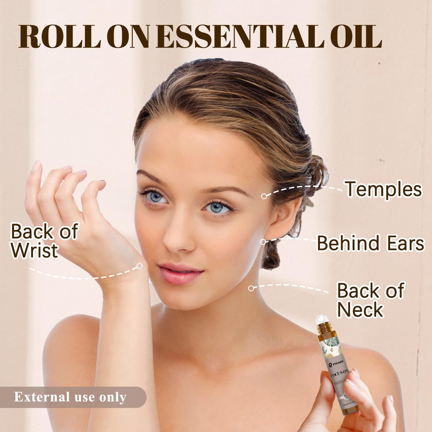 Essential Oil Roll-On Blend – Focus, Mood, Sleep | Gifts for Women & Men