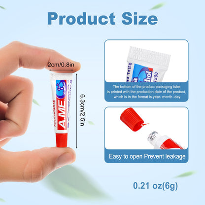 Travel Size Toothpaste Bulk – 200 Pack, Disposable On-The-Go Pocket Toothpaste for Travel