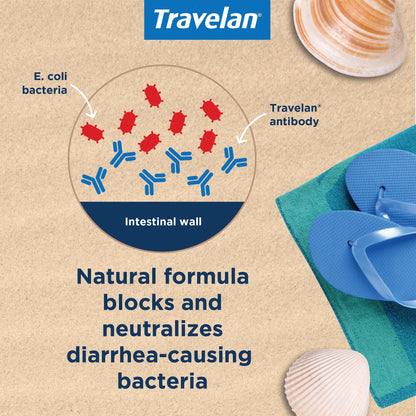 Travelan Anti Diarrhea Pills – Clinically Proven, Drug-Free Colostrum, 30 Count