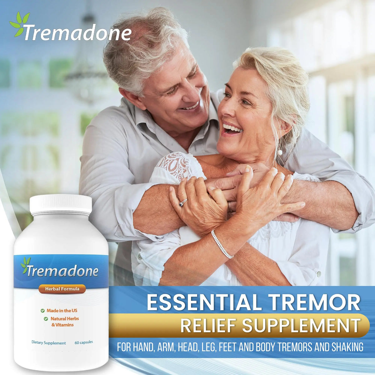 Tremadone - Essential Tremor Relief Supplement by Nutriganix | All-Natural, Gluten Free & Dairy Free BritishVita | Premium UK Vitamins & Wellness Supplements