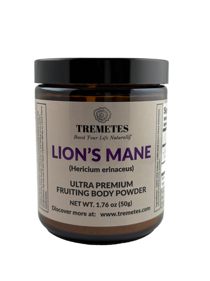Tremetes Lion’s Mane Mushroom Powder – Lab Verified 15.3% Beta-Glucans | Focus
