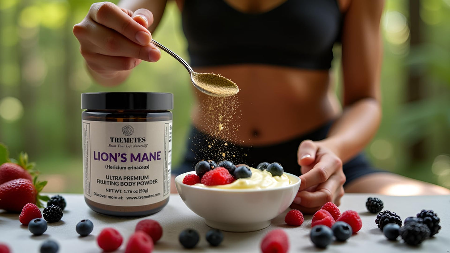 Tremetes Lion’s Mane Mushroom Powder – Lab Verified 15.3% Beta-Glucans | Focus
