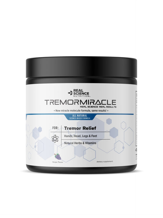 Real Science Nutrition Tremor Miracle – Essential Tremor Herbal Powder (Grape, 13.4 oz) BritishVita | Premium UK Vitamins & Wellness Supplements
