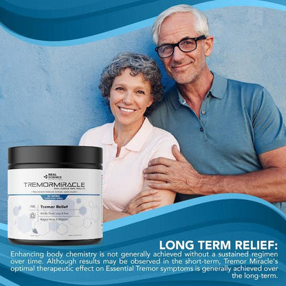 Real Science Nutrition Tremor Miracle – Essential Tremor Herbal Powder (Grape, 13.4 oz)