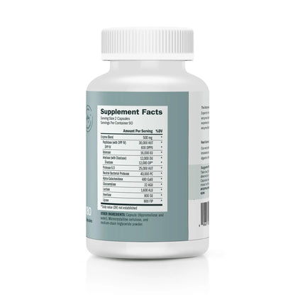 Houston Enzymes TriEnza Digestive Enzymes for Women & Men – 180 Capsules (90 Doses) BritishVita | Premium UK Vitamins & Wellness Supplements