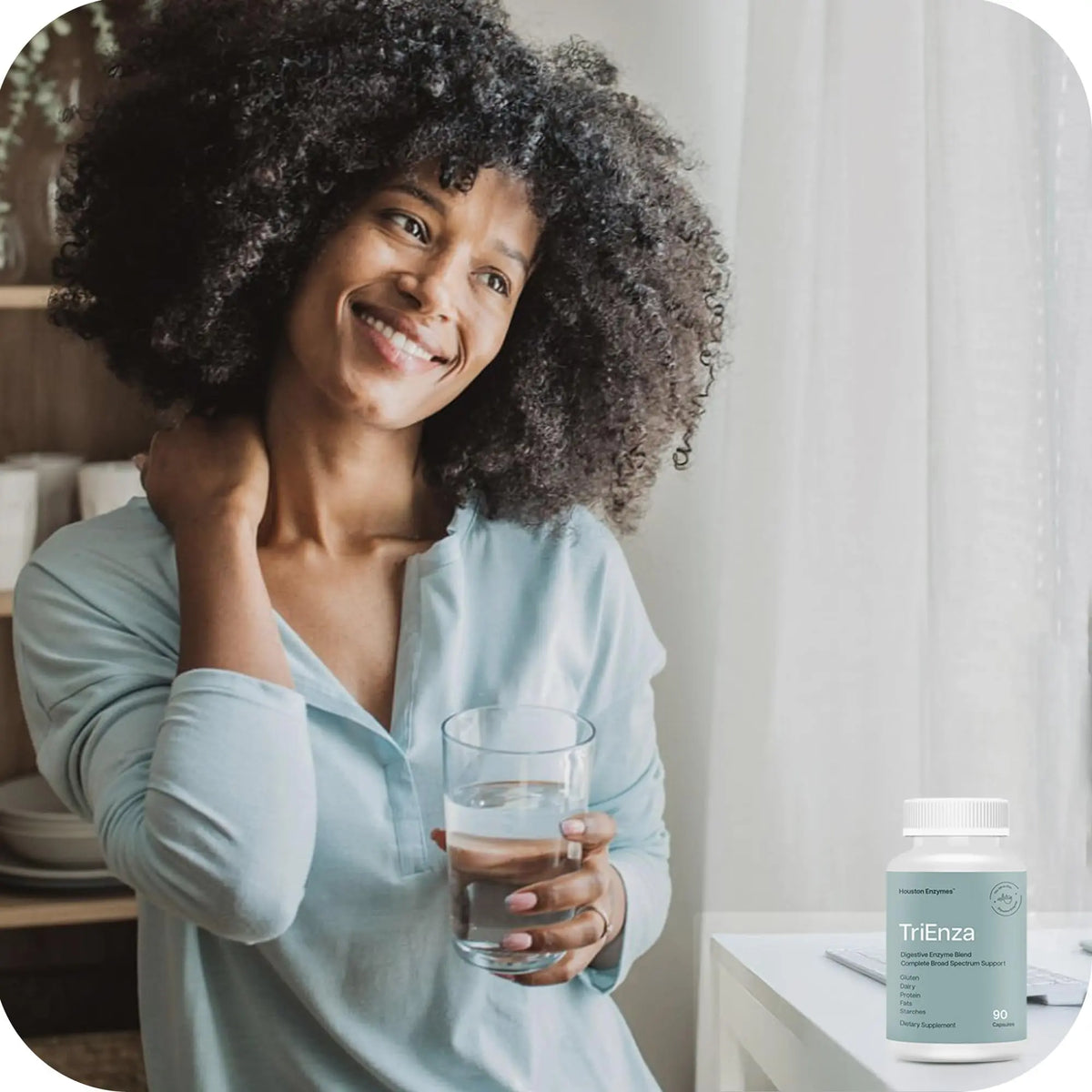 Houston Enzymes TriEnza Digestive Enzymes for Women & Men – 180 Capsules (90 Doses) BritishVita | Premium UK Vitamins & Wellness Supplements