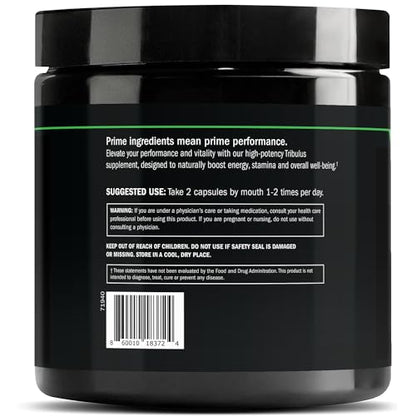 Prime Labs Tribulus Terrestris for Men 1300mg – Enhanced with 95% Saponins – Energy, Vitality, Strength – 120 Count