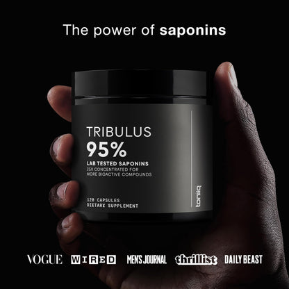 Tribulus Terrestris for Men – Ultra High Potency 25:1 Extract | 95% Saponins | 1300mg | 120 Capsules