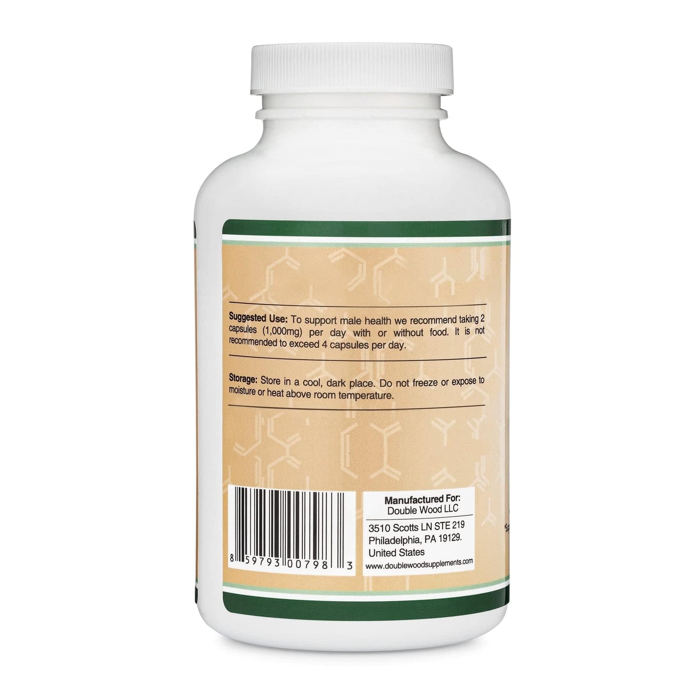 Tribulus Terrestris for Men (95% Saponins) - 210 Capsules | Double Wood