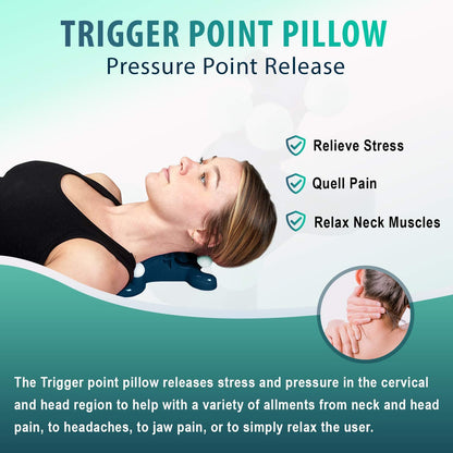 Trigger Point Pillow - Neck Pain Relief, Traction & Acupressure