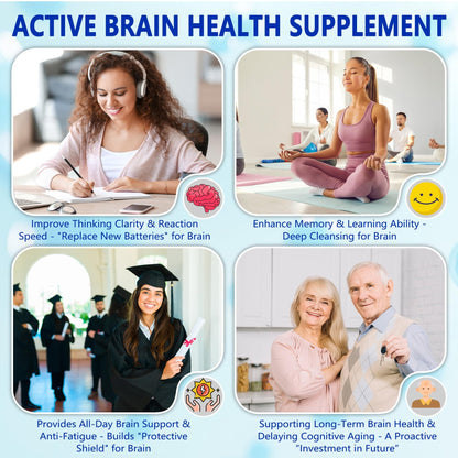 Trihood Brain Supplement for Memory & Focus – USA Made
