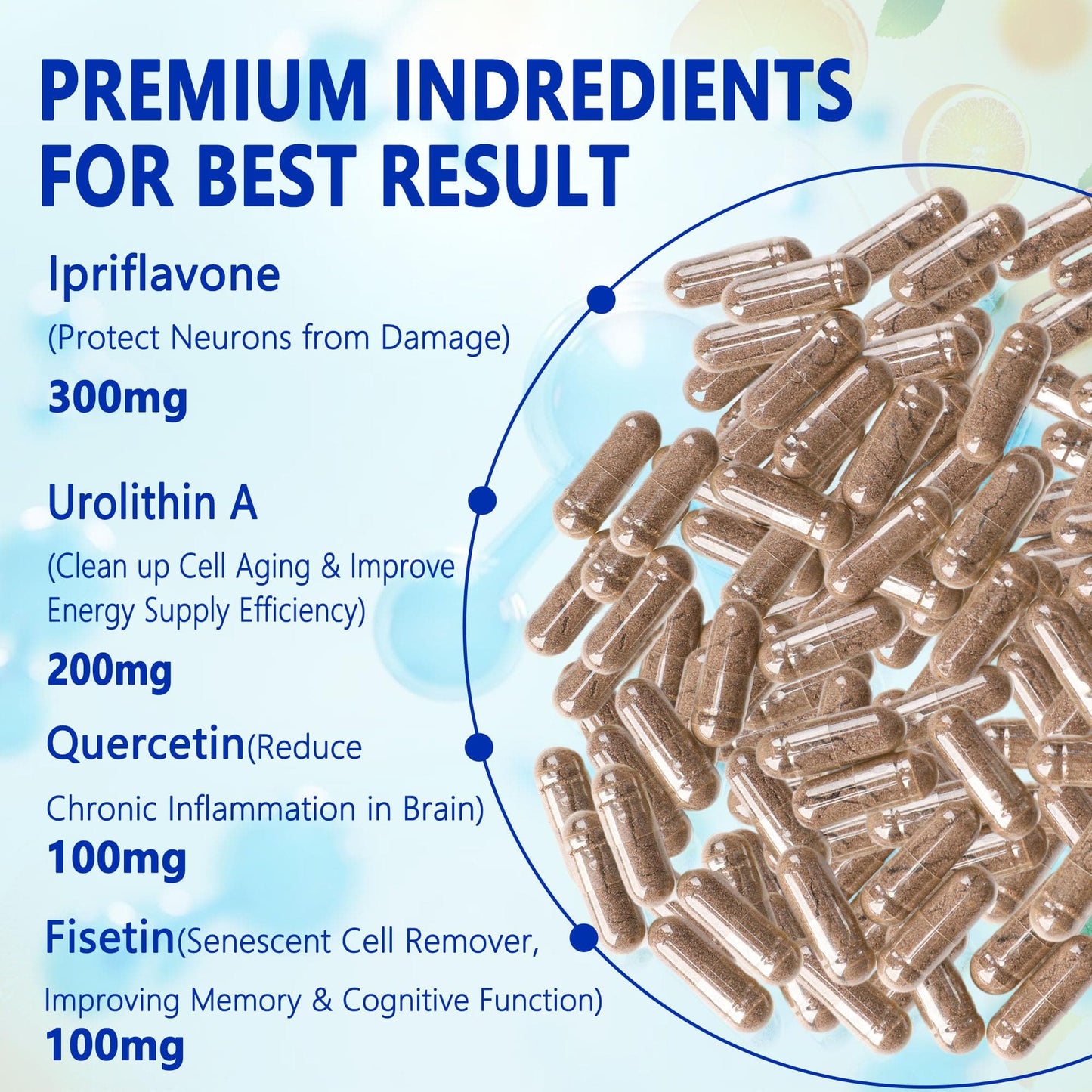 Trihood Brain Supplement for Memory & Focus – USA Made