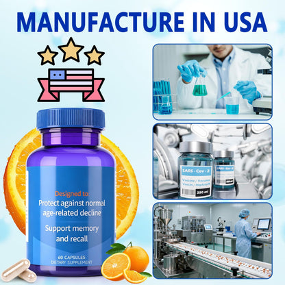 Trihood Brain Supplement for Memory & Focus – USA Made