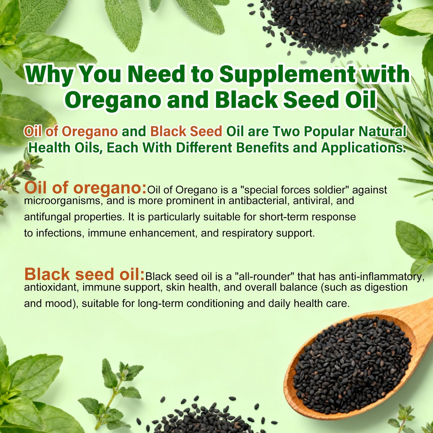 Trihood Oil of Oregano and Black Seed Oil Softgels 300 — Max Strength Carvacrol Thymoquinone Blend | Made in USA