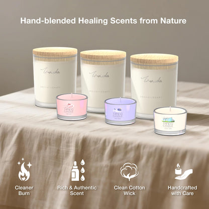 TRINIDa Scented Candles 120Hrs | Soy Candles for Home & Aromatherapy – Lavender Gift Set