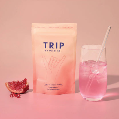 TRIP Magnesium Glycinate Powder with L-Theanine & Lion's Mane – 250mg per Serving | Sugar Free
