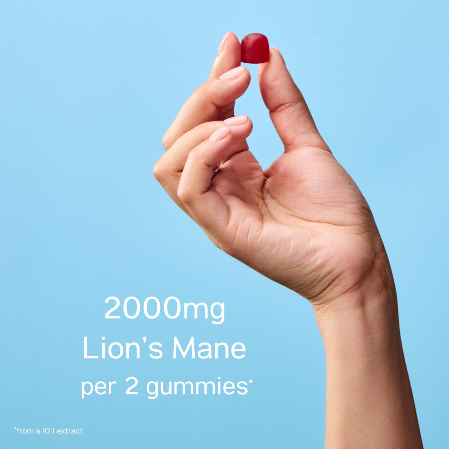 TRIP Raspberry Lion’s Mane Gummies | 2000mg per Serving, Vegan 60 Count