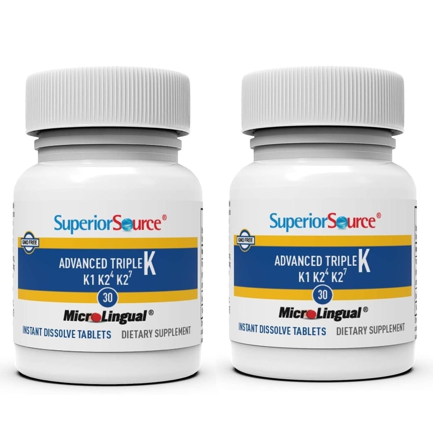 Superior Source Triple K 2-Pack: MK-4 500mcg, MK-7 50mcg, K1 500mcg