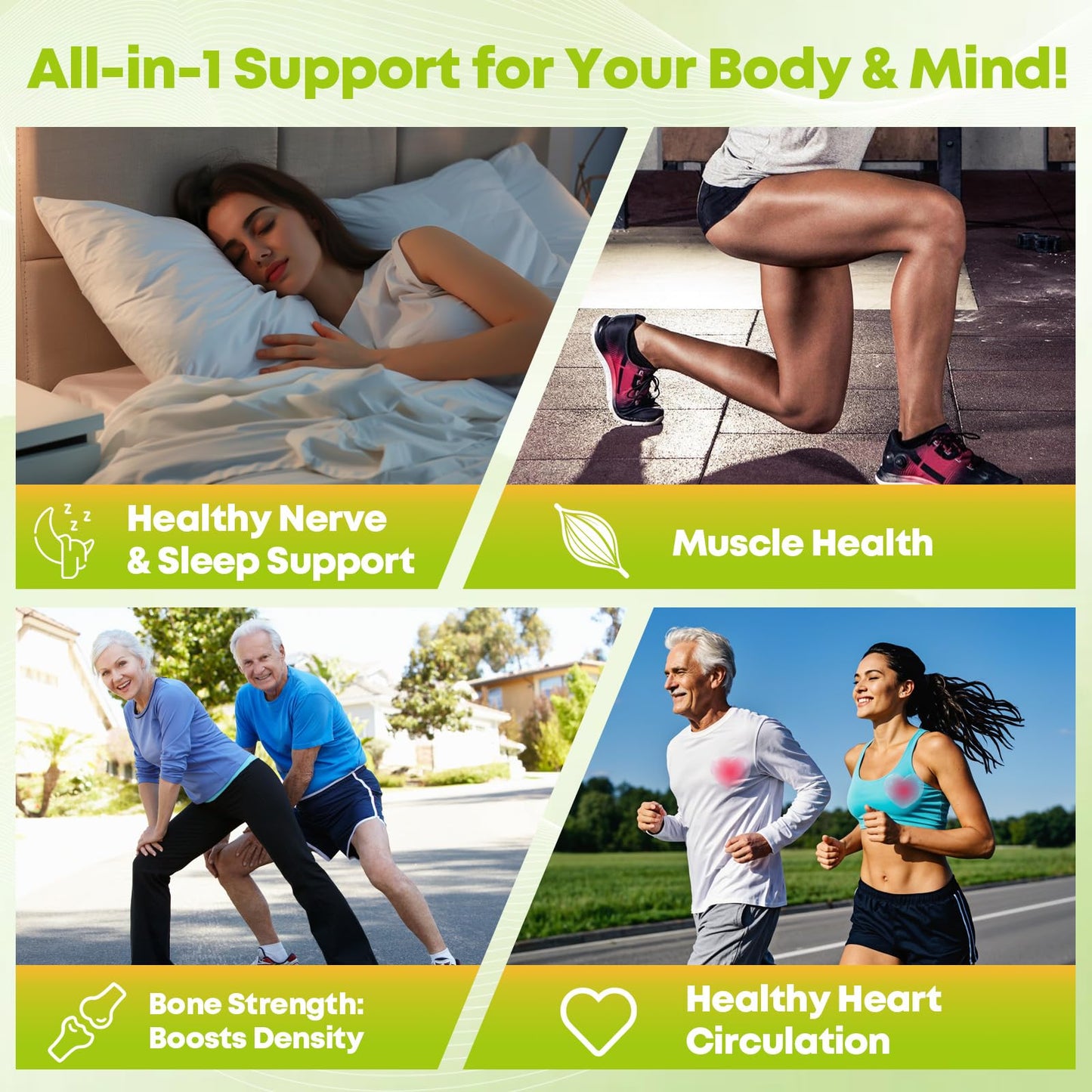 Triple Magnesium Complex Gummies – Sleep, Mood & Bone Health (Sugar-Free, Vegan)