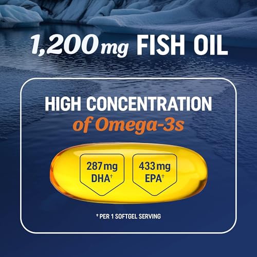 Triple Strength Omega-3 Fish Oil 1200 mg | EPA & DHA | 30 Softgels