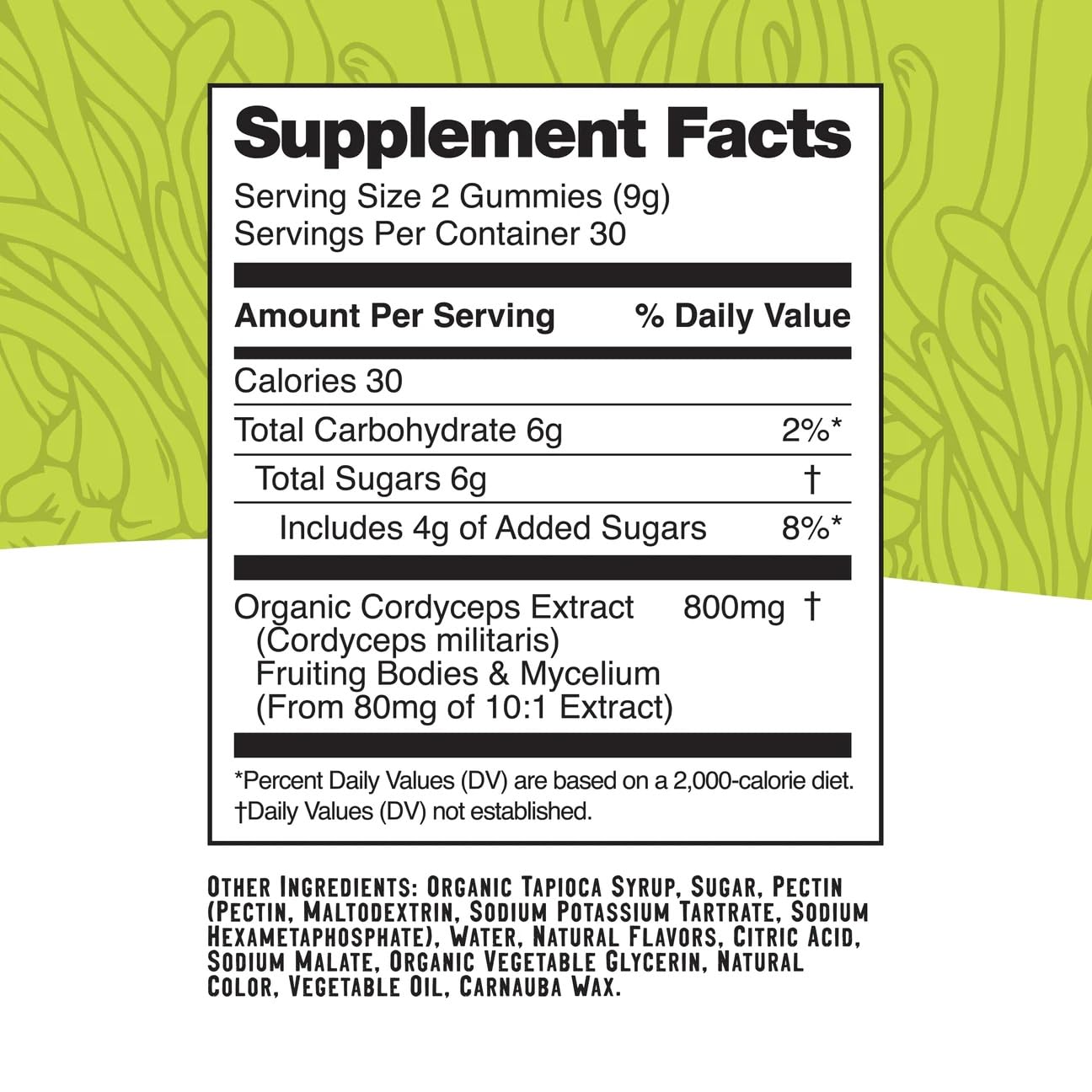 Troomy Boost Cordyceps Gummies – Focus & Active Lifestyle | Lemon Lime | 60 Count
