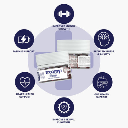 Troomy Recovery Gummies – Ashwagandha & Reishi for Peak Performance