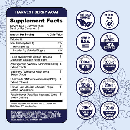 Troomy Recovery Gummies – Ashwagandha & Reishi for Peak Performance
