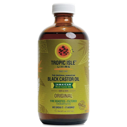 Tropic Isle Living Jamaican Black Castor Oil 8oz – Hair, Skin & Nails