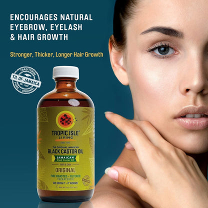 Tropic Isle Living Jamaican Black Castor Oil 8oz – Hair, Skin & Nails