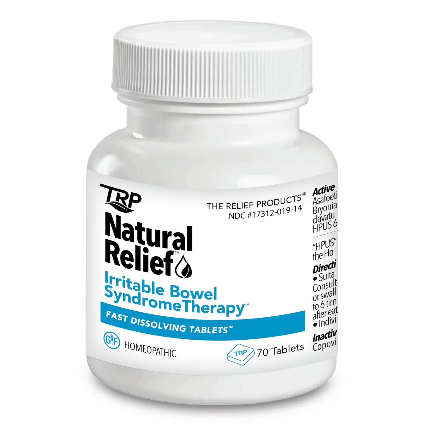 TRP The Relief Products IBS Therapy Fast-Dissolving Tablets, 70 Count