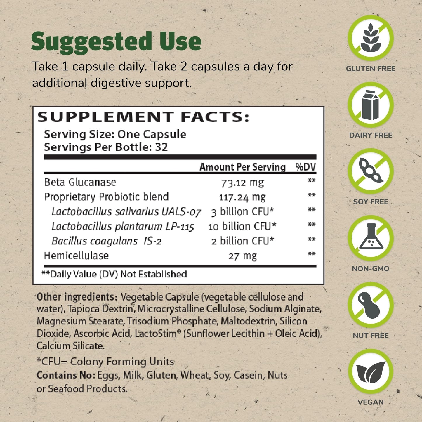 TruFlora Probiotics & Enzymes for Gut Health – 32 Servings