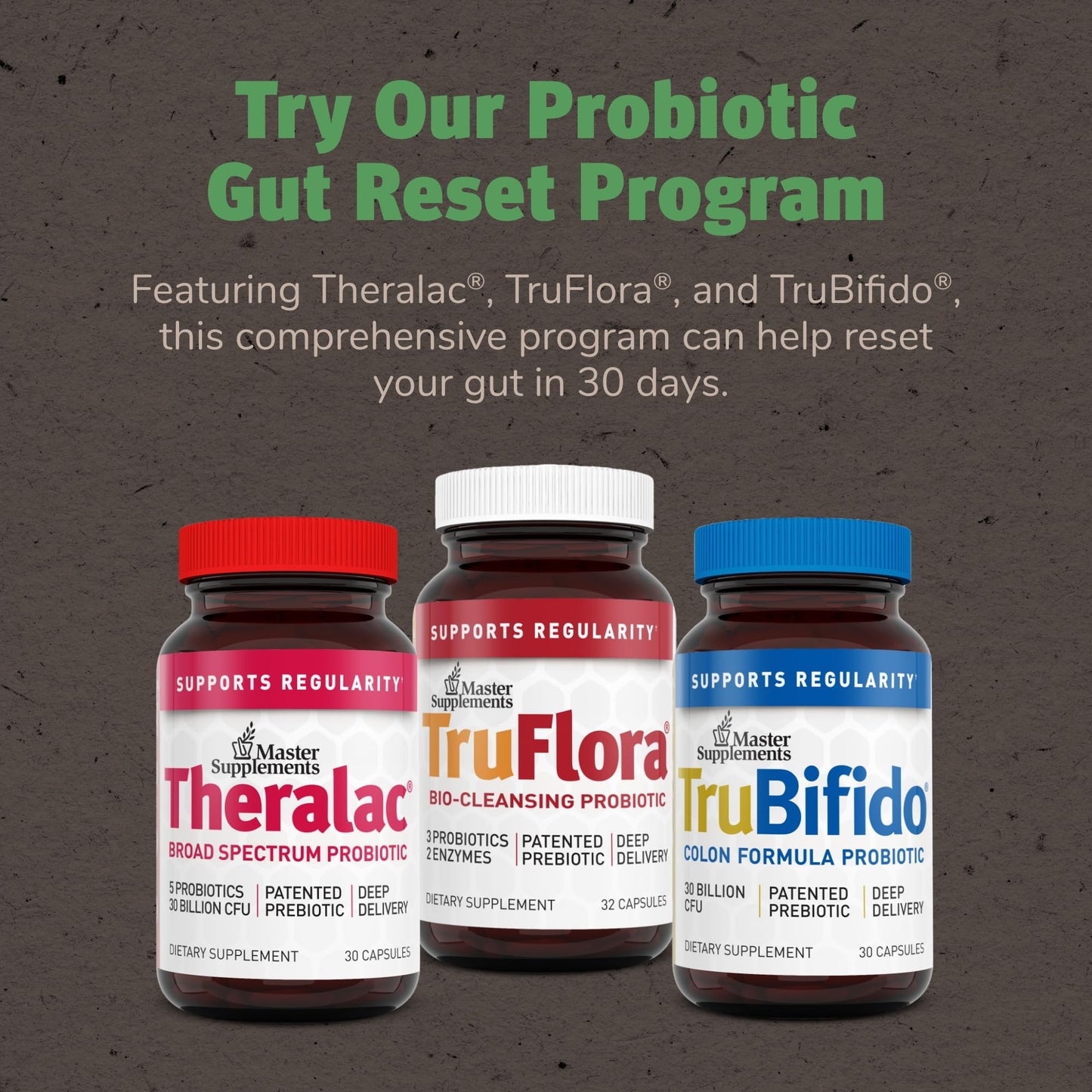 TruFlora Probiotics & Enzymes for Gut Health – 32 Servings