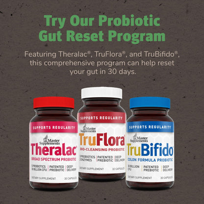 TruFlora Probiotics & Enzymes for Gut Health – 32 Servings