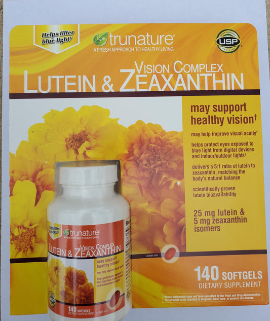 Tru-Nature Vision Complex: Lutein & Zeaxanthin, Bundle of 140 Softgels BritishVita | Premium UK Vitamins & Wellness Supplements